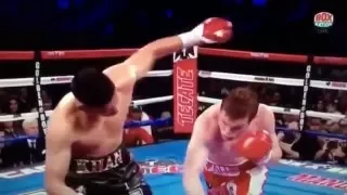 Amir Khan gets KNOCKED OUT by Canelo Alvarez in sixth round Must SEE AMIR KHAN VS CANELO ALVAREZ