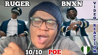 Ruger, Bnxn - POE (Reaction) || THIS SONG IS A 10/10!!!🔥 RUGER, WHEN YOU GO BORN AGAIN?😂 || DANA AIR