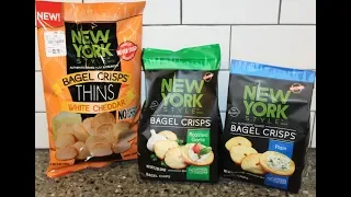 New York Style Bagel Crisps: White Cheddar, Roasted Garlic & Plain Review