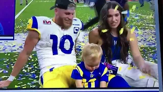 Cooper Kupp MVP Super Bowl with his family 🏆🏈