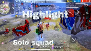 [ Highligh Free Fire ] SoLo Squad Đầu Tiên Trên Kênh Ngờ Bảo