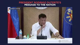 President Duterte's recorded message to the nation | recorded Monday, November 15