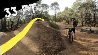 SENDING THE BIGGEST JUMPS I'VE EVER HIT!! Eagle Mountain Bike Park