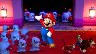 Super Mario Party Minigames - Mario vs Donkey Kong vs Luigi vs Diddy Kong