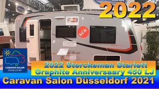 2022 Sterckeman Starlett Graphite Anniversaary 450 LJ walkaround Caravan Salon Düsseldorf 2021