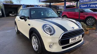 SOLD...FOR SALE 2018 18 MINI COOPER 1.5 PETROL 3 DOOR WITH AIR CON.