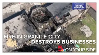 Fire in Granite City destroys businesses, forces apartment residents to temporarily evacuate