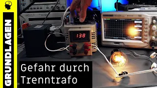 Gefährlicher Trenntrafo (Stromschlag durch Unwissen)