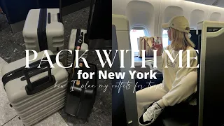 PACK WITH ME FOR NYC!! | TRAVEL PACKING TIPS & PLANNING OUFITS