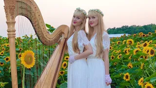 Healing Harp Music (HARP REFLECTIONS Original Song) Harp Twins