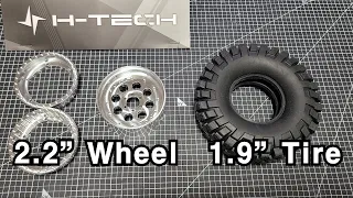 How to fit 1.9" tires on 2.2" wheels / scale RC