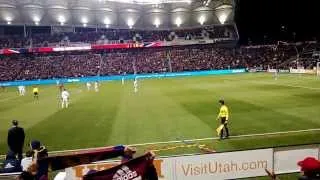 RSL vs LAG Celebration After Velasquez Goal 11-07-2013