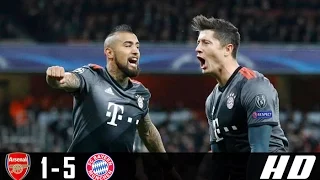 Arsenal vs Bayern Munich 1-5 All Goals & Highlights (UEFA Champions League) 07-03-2017