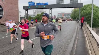 AJ Bell Great Manchester Run. - The Mancunian Way has never been so quiet, all you can hear is feet.