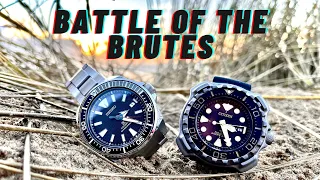 Which to keep?! Seiko Samurai SRPF03K1 vs Citizen Promaster BN0220 Dive Watch Shootout