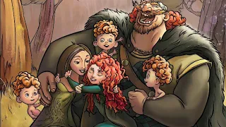 DISNEY BRAVE: MERIDA'S FAMILY COLORING! #jumaruuu #shorts