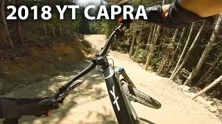 GETTING ROWDY Demo Riding a 2018 YT Capra CF - Whistler Bike Park | Jordan Boostmaster