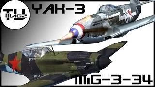 War Thunder - MiG-3-34 and Yak-3 - Realistic Battle