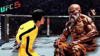 Tibetan Elightenment Teacher vs. Bruce Lee (EA sports UFC 5) - Rematch