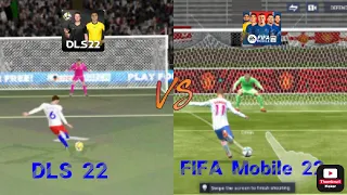 Fifa mobile 22 vs Dream League Soccer 22 | Penalty Comparison| FIFAVSDLS