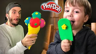 SORVETE DE MASSINHA PLAY DOH com MARCOS - Brancoala Kids