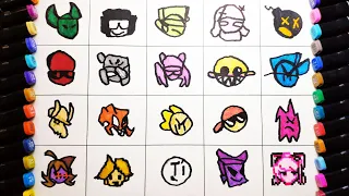 Drawing Icons But Bad from Friday Night Funkin #6
