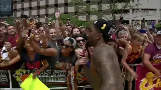 J R  Smith Still Shirtless  Cavaliers Championship Parade  June 22, 2016  NBA Finals