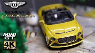 MINI GT 1:64 - Bentley Mulliner Bacalar Yellow Flame l Cinema Shot 4K