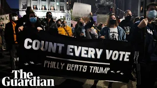 'Every vote counts': peaceful protests spread as election goes down to wire
