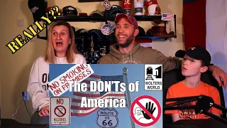 South African Family React To The DONT's Of Visiting AMERICA