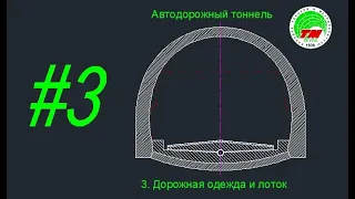 Автодорожный тоннель. 3. Дорожная одежда и лоток