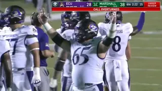 East Carolina vs Marshall CRAZY Ending | 2021 College Football