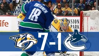 Canucks vs Predators | Highlights | Dec. 13, 2017 [HD]