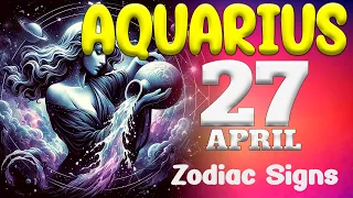 😔𝐀𝐓𝐓𝐄𝐍𝐓𝐈𝐎𝐍❗ 𝐘𝐎𝐔 𝐌𝐔𝐒𝐓 𝐁𝐄 𝐕𝐄𝐑𝐘 𝐒𝐓𝐑𝐎𝐍𝐆💪 Aquarius ♒ Horoscope for today april 27 2024 🔮 horoscope Daily
