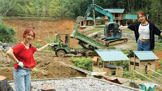 TIMELAPSE: 120 Days of Building a Farm in the Forest, p1 picks vegetables to sell and make a farm