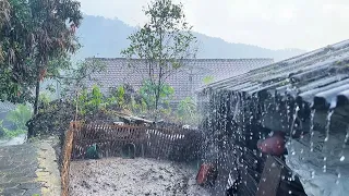Heavy rains flushed this cool village in Indonesia||very refreshing and cool