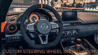 How to install a aftermarket steering wheel the easy way - Mazda MX5 Miata ND ND2