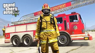 REALISTIC FIREFIGHTER MOD!! (GTA 5 Mods)