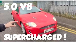 MONSTER!! Jaguar XKR [5 LITRE] 2009 review video! Supercharged With exhaust sound