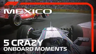 5 Crazy Onboard Moments | Mexican Grand Prix