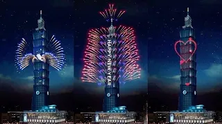 New year countdown Taipei 101 fireworks 2021-2022 | Happy new year to the whole world