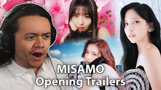 MISAMO - Opening Trailers (MINA, SANA, MOMO, MISAMO) | REACTION