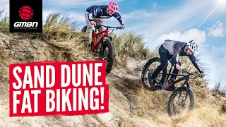Riding Fatbikes On HUGE Sand Dunes!
