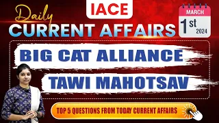 Mar 1st 2024 Current Affairs | Today Current Affairs | DAILY CURRENT AFFAIRS in Telugu | IACE