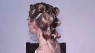 CUTE GIRL HAIRSTYLE "BUBBLE BRAIDS", PINTEREST INSPIRED