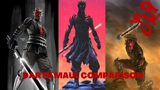 Review and comparison of Darth maul hottoys figures