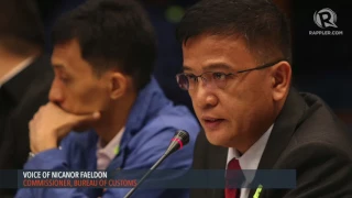 Customs chief Faeldon to politicians: Shame on you