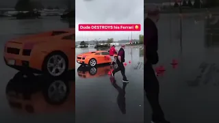 Ferrari and Lamborghini live accident