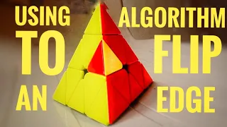 Flipping The Edge of a pyraminx using algorithm