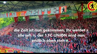 ... der 1.FC UNION wird nun endlich oben steh´n...